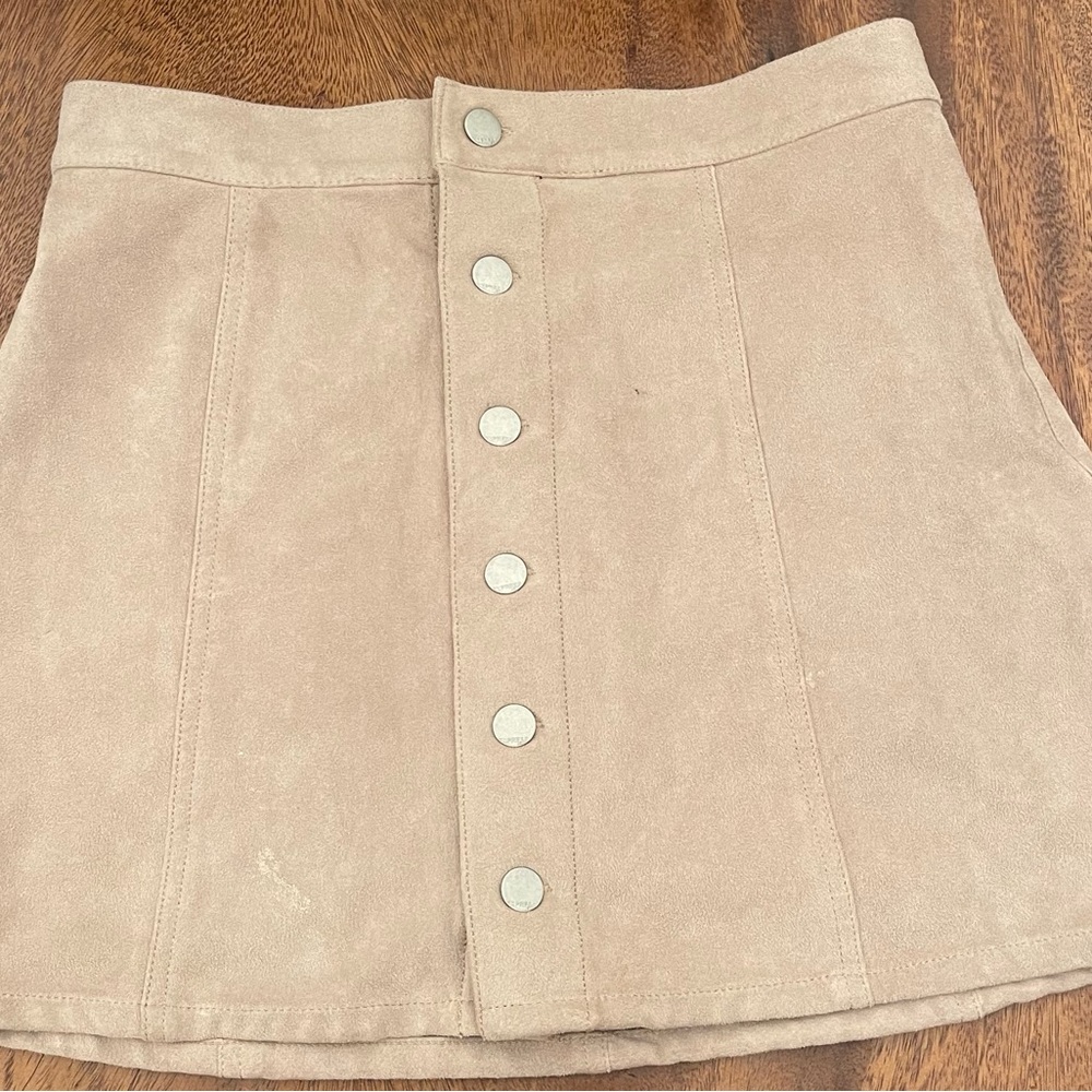 Express size 4 beige high waisted skirt